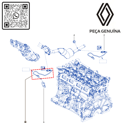 RN 38207R 226938207R SONDA LAMBDA 5 FIOS 1.6 16V H4M 17...DUSOROCAPSAN IILOG IIKAN 4